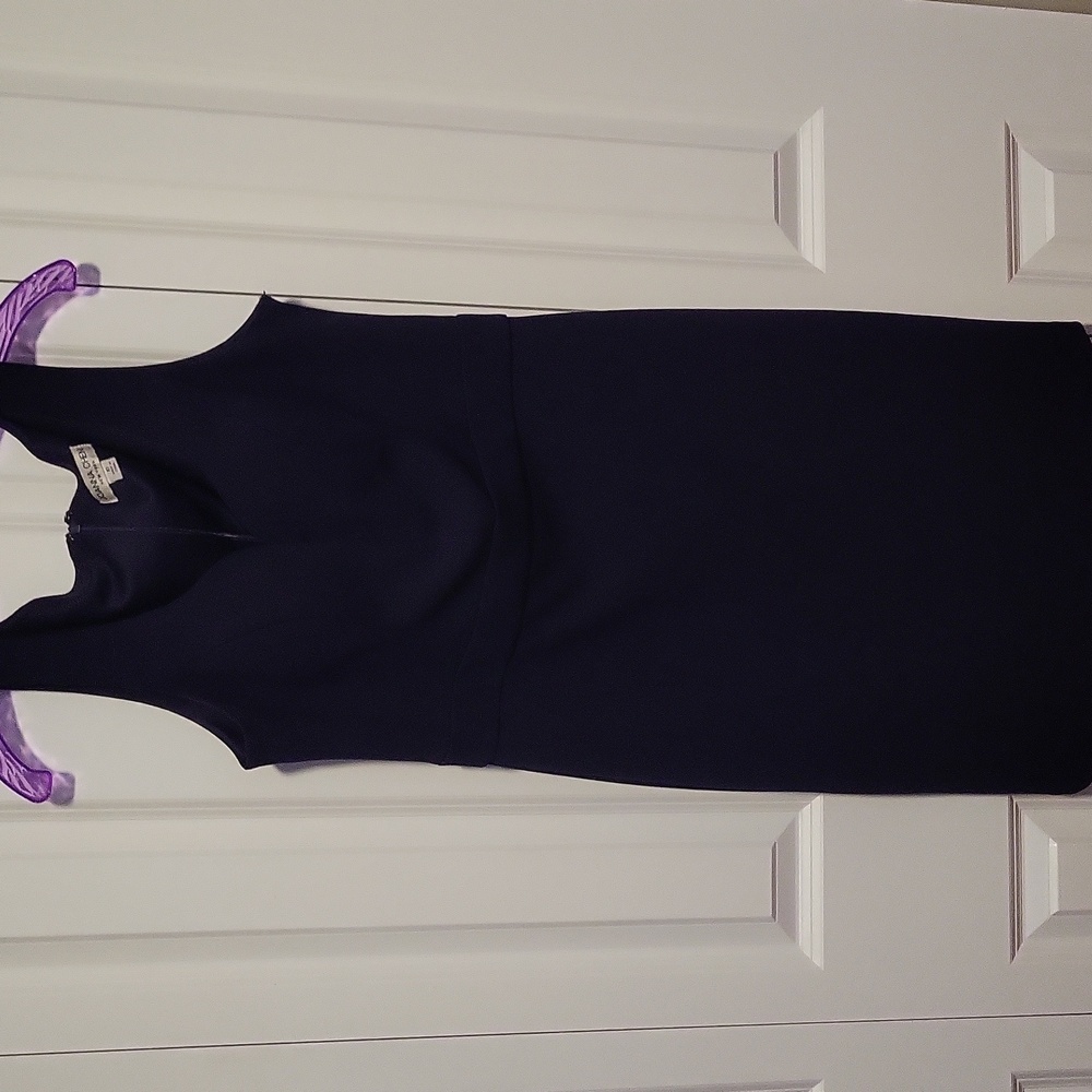 Navy blue fitted dress sz 10